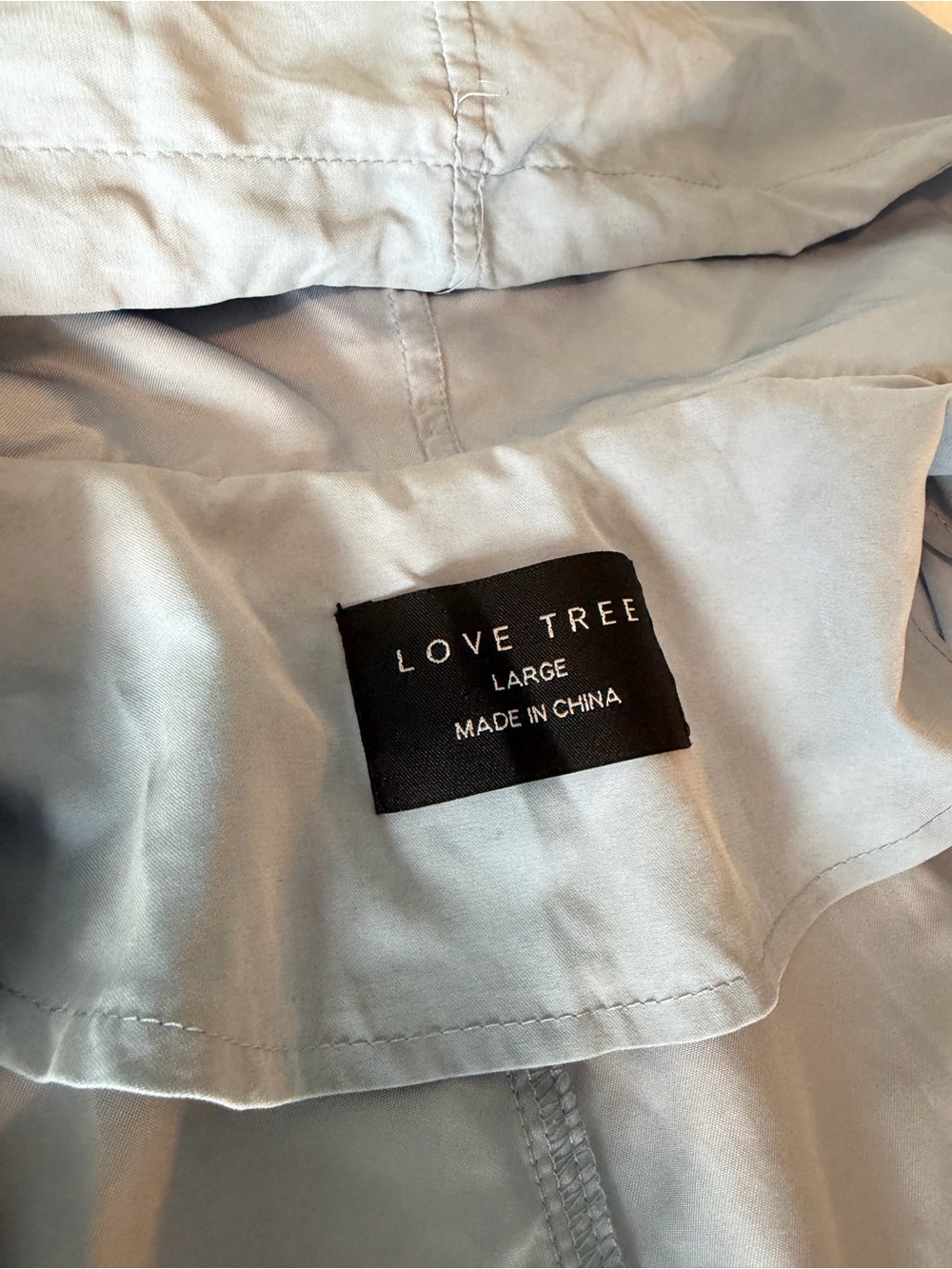 Love Tree Light Blue Drawstring Utility Jacket for Women - Picture 5 of 11